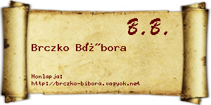Brczko Bíbora névjegykártya